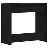 Desk with Drawer Black Oak 80 x 40 x 75 cm Engineered Wood 862480