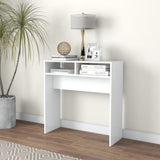 808296 Console Table White 78x30x80 cm Engineered Wood