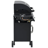 Gas Barbecue Grill 41 Cooking Zone Black Steel 310105