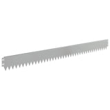 Lawn Edging 20 pcs 103 x 10 cm Steel Silver 8008343