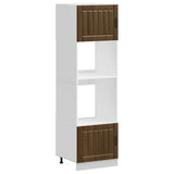 Oven Cabinets 2 pcs Lucca Brown Oak Engineered Wood 3315048