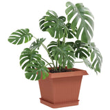 Plant Pots 24 pcs Brick Red 20 x 20 x 16 cm Plastic 3403305