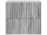 Wall-Mounted Bedside Cabinet 2 pcs Grey Sonoma Engineered Wood 898478