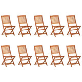 11 Piece Garden Dining Set 220x90x75 cm Solid Wood Acacia 3086977