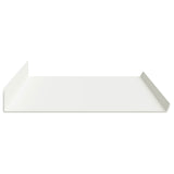 Floating Shelf Wall-mounted 4 pcs White 80 x 18 x 2.5 cm Steel 8004043
