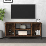 TV Cabinet Smoked Oak 102x35x45 cm Engineered Wood 826287
