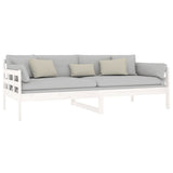 Day Bed without Mattress White Solid Wood Pine 90x200 cm 820358