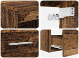 Bathroom Furniture Set 2 pcs Old Wood Engineered Wood 3403902