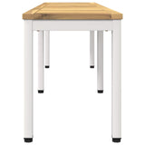 Garden Bench 161 x 35 x 45 cm Solid Acacia Wood White 901751