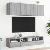 5 Piece TV Wall Units Grey Sonoma Engineered Wood 3216516