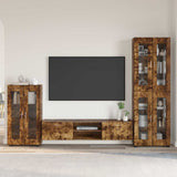TV Cabinet Set FLORIN 3 pcs Smoked Oak Engineered Wood 3397959