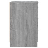 Bed Cabinet Grey Sonoma 40x40x63 cm Engineered Wood 820521
