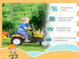 Kids Pedal Go Kart Excavator-Yellow T3398P422351