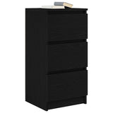 Sideboard Black Oak 37.5x35x76 cm Engineered Wood 861725