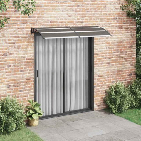 Door Canopy Black 200x75 cm PC 144825