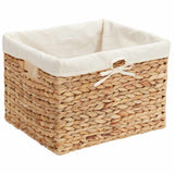 Storage Baskets 3 pcs Natural 35 x 30 x 25 cm Water hyacinth 42020144
