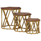 Coffee Tables Brown 55 x 55 x 50 cm Solid Mango Wood 4104646