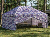 Pop-up Gazebo with 4 Sidewalls 2.9 x 4.3 m Blue Camouflage 42036832