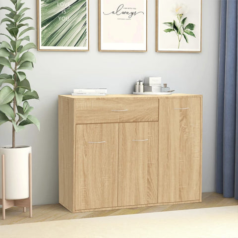 ZNTS Sideboard Sonoma Oak 88x30x70 cm Engineered Wood 800678