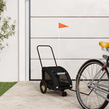 Pet Bike Trailer Black Oxford Fabric and Iron 93975