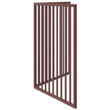 Dog Gate Foldable 2 Panels Brown 160 cm Poplar Wood 352202
