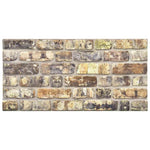 3D Wall Panels with Multicolour Brick Design 10 pcs EPS 147204