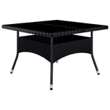 Garden Dining Set Black 3095894
