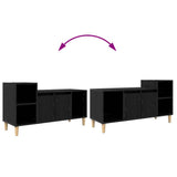 TV Cabinet Black Oak 100 x 35 x 55 cm Engineered Wood 881023
