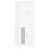 Highboard White 69.5x34x180 cm Engineered Wood 3195947
