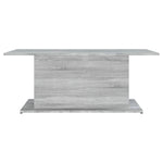 Coffee Table Grey Sonoma 102x55.5x40 cm Engineered Wood 813093
