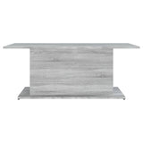 Coffee Table Grey Sonoma 102x55.5x40 cm Engineered Wood 813093