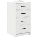 Sideboard with Drawer White 40 x 41 x 75 cm Engineered wood 865055
