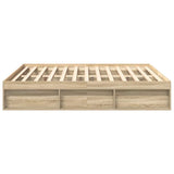 Bed Frame without Mattress Sonoma Oak 200x200 cm 3203889
