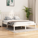 Bed Frame without Mattress White 160x200 cm Solid Wood 3105261