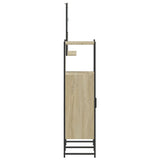 ZNTS 3 Piece Bathroom Cabinet Set Sonoma Oak Engineered Wood 3214350