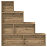 Book Cabinet Artisan Oak 157x24x160 cm Engineered Wood 855889