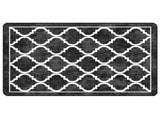 Rug Washable Black and White 190x300 cm 136607