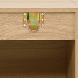 7 Piece Bathroom Furniture Set Oak Engineered Wood 242562