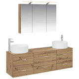 Bathroom Furniture Set 4 pcs Artisan Oak 3407062
