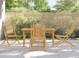 Folding Garden Chairs 4 pcs 46x66x99 cm Bamboo 3278511