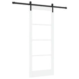 Sliding Door ORKDAL White and Black 83 x 202 cm 3331830