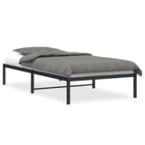 Metal Bed Frame without Mattress Black 100x200cm 373650