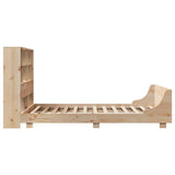 Bed Frame without Mattress 150x200 cm King Size Solid Wood Pine 3323686