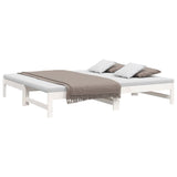 Pull-out Day Bed without Mattress White 2x cm 823415