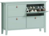 Modern Four-Drawer Shoe Cabinet - Green T3398P341273