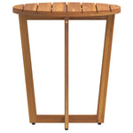 ZNTS Garden Side Table Round Ø55x60 cm Solid Wood Acacia 4108132