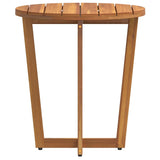ZNTS Garden Side Table Round Ø55x60 cm Solid Wood Acacia 4108132