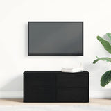 TV Cabinet Black Oak 80 x 34 x 36 cm Engineered Wood 862483