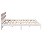Bed Frame with Headboard White 180 x 200 cm Solid Pine wood 872153