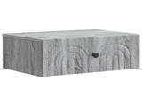 Wall-Mounted Bedside Cabinet 2 pcs Grey Sonoma Engineered Wood 898118